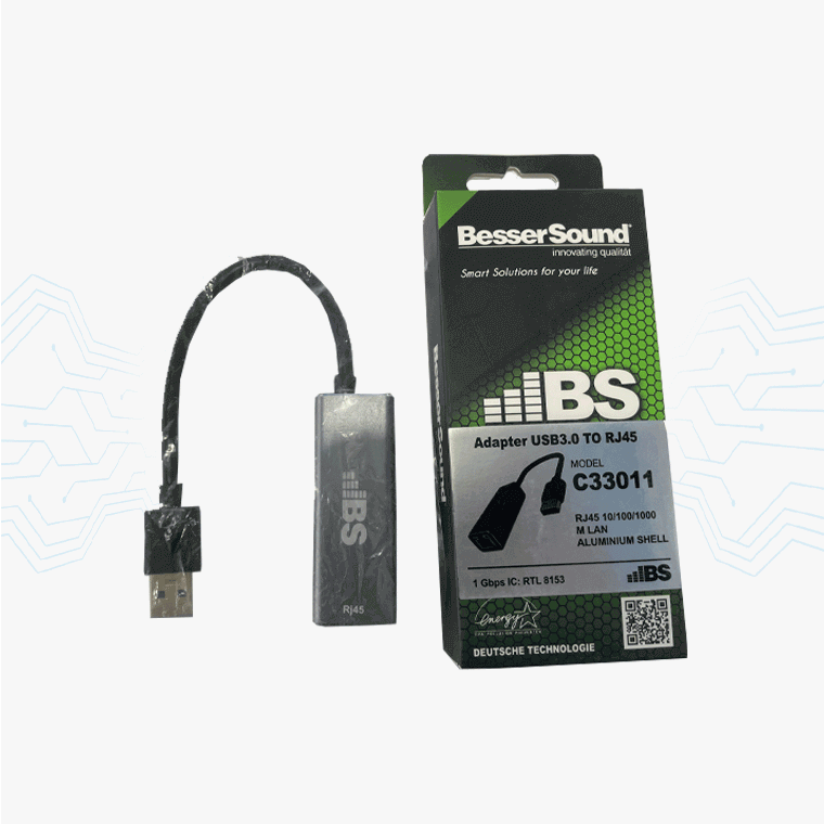 ADAPTADOR BS USB 3.0 A RJ-45 RED 10/100/1000 C33011