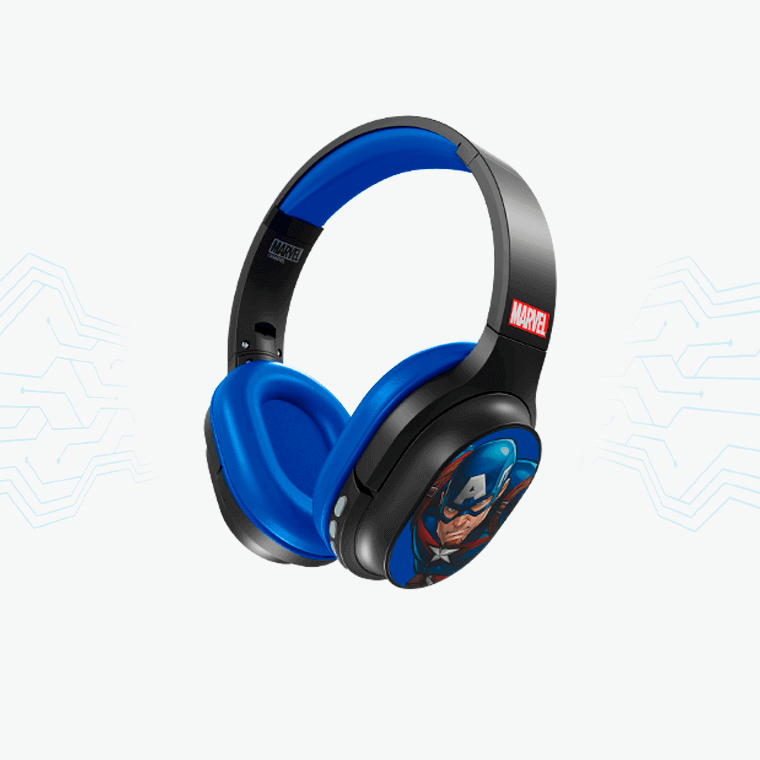 AUDIFONO DIADEMA XTECH CAPITAN AMERICA BLUETOOTH 8 HORAS