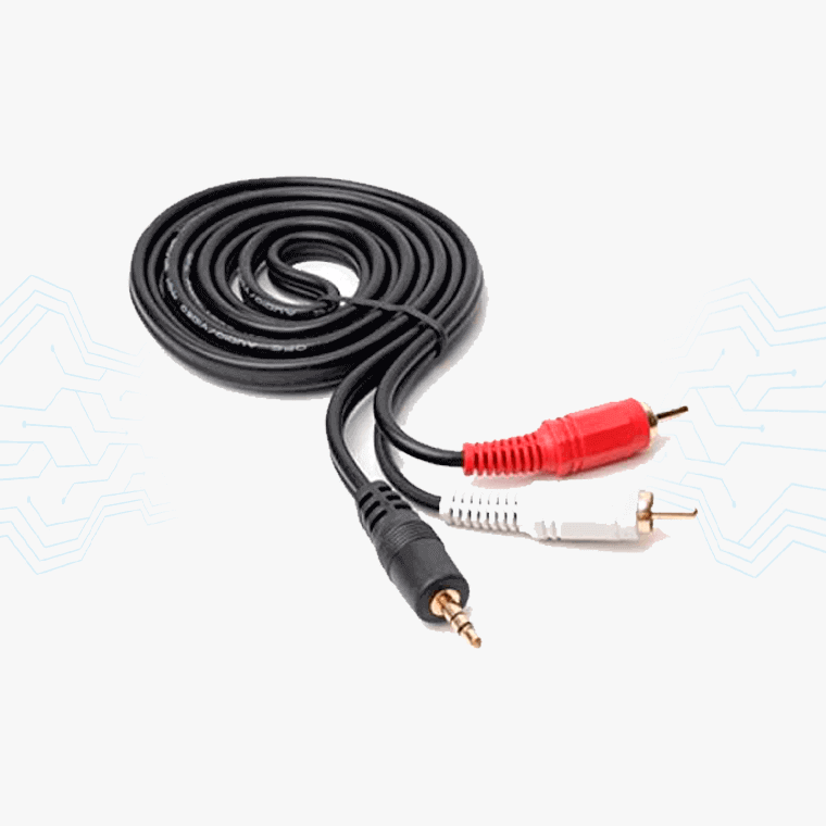 CABLE AUDIO 2RCA ANERA 03 METROS 3.5MM STEREO
