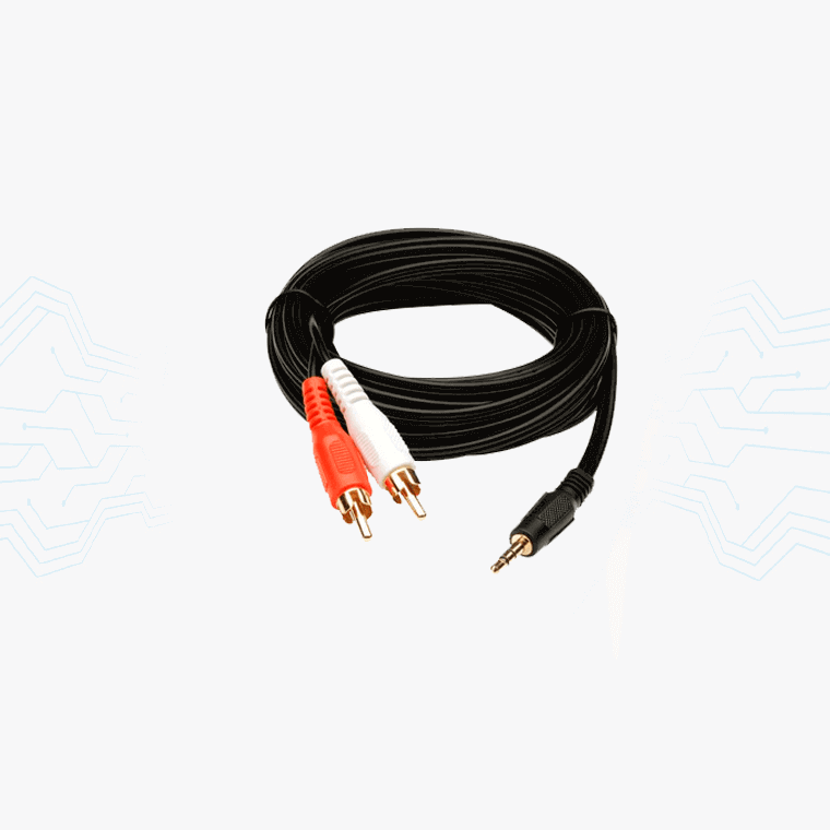 CABLE AUDIO 2RCA ANERA 10 METROS 3.5MM STEREO
