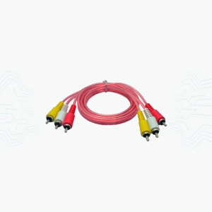 CABLE AUDIO Y VIDEO 3X3 RCA 3.6M TRANSPARENTE