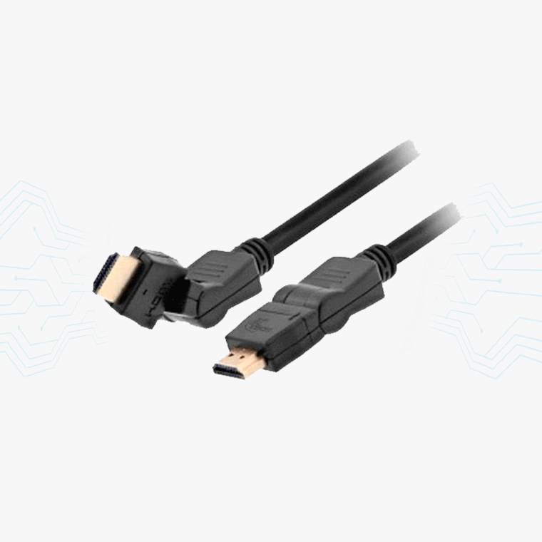CABLE HDMI EN L 1.8MTS  2.0V 4K C13483