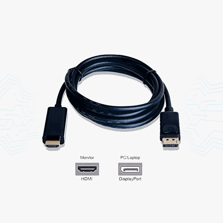 CABLE PUERTO DISPLAY PORT A HDMI MACHO 3M
