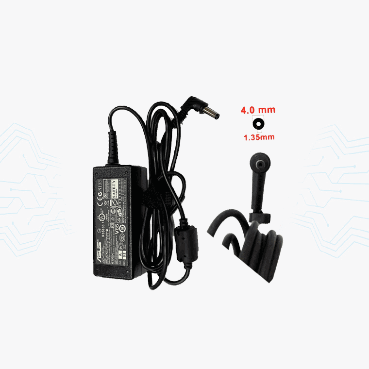 CARGADOR LAPTOP ASUS 19V 2.37AMP 4.0X1.35 PUNTA GRUESA