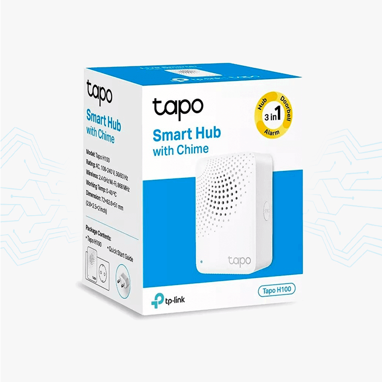 CONTROLADOR HUB TP-LINK TAPO H100 ALARMA/TIMBRE