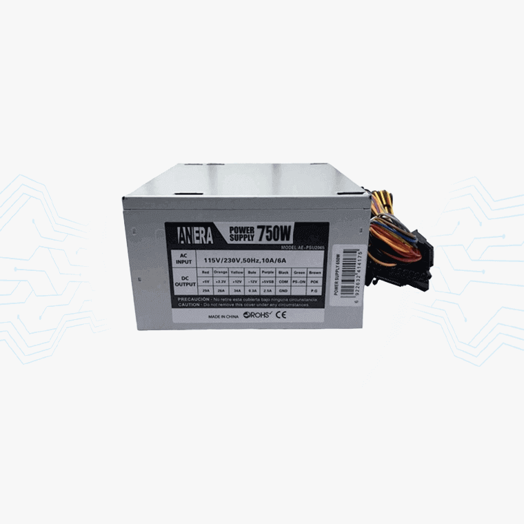 FUENTE DE PODER ANERA DE 750W