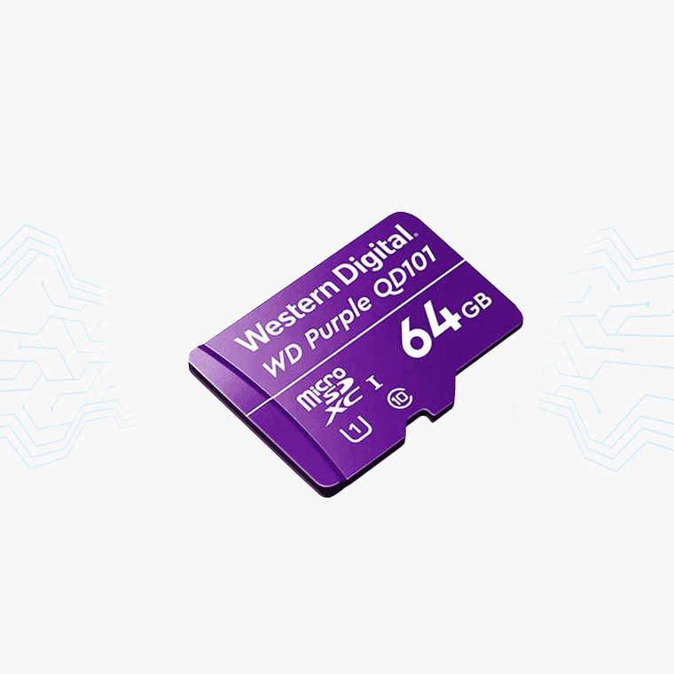 MEMORY MICRO SD XC WESTERN DIGITAL 64GB SDA  PURPLE