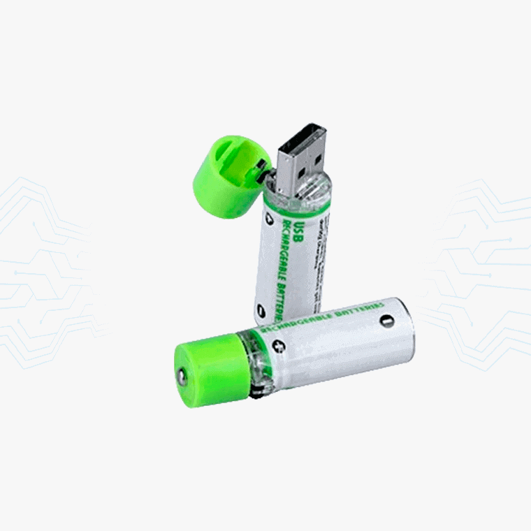 PILA AA RECARGABLE USB 2PILAS