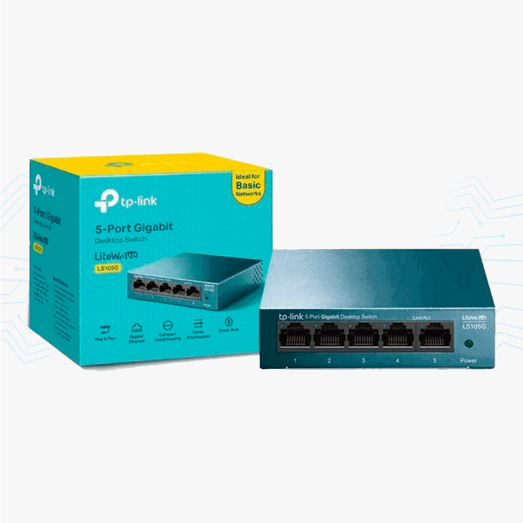 SWITCH TP-LINK LS105G LITEWAVE 5-PORT GIGABIT SWITCH