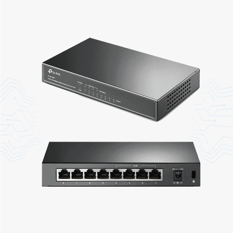 SWITCH TP-LINK TL-SF1008P/8 PUERTOS 10-100MBPS/4 PUERTOS POE