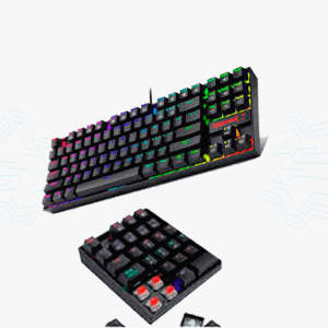 TECLADO RED DRAGON KUMARA SWITCH ROJO MECANICO K552RGB-1