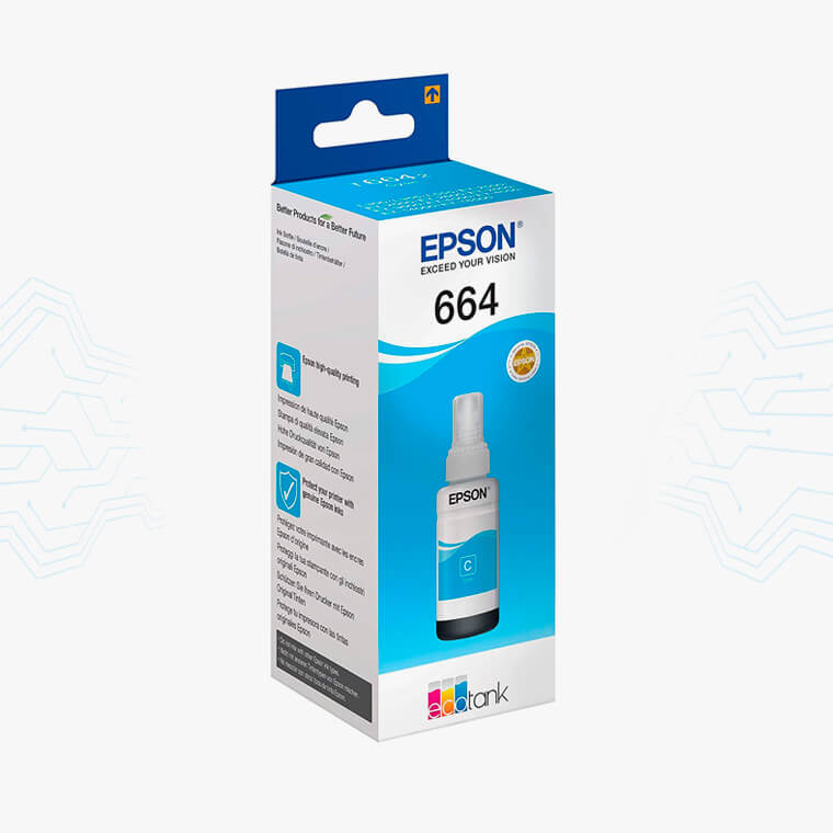 TINTA EPSON ORIGINAL 664 AZUL 70 ML