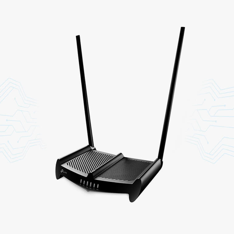 ROUTERS TP-LINK ROMPE MUROS N300MBPS 2.4GHZ WR841HP 2 ANTENA