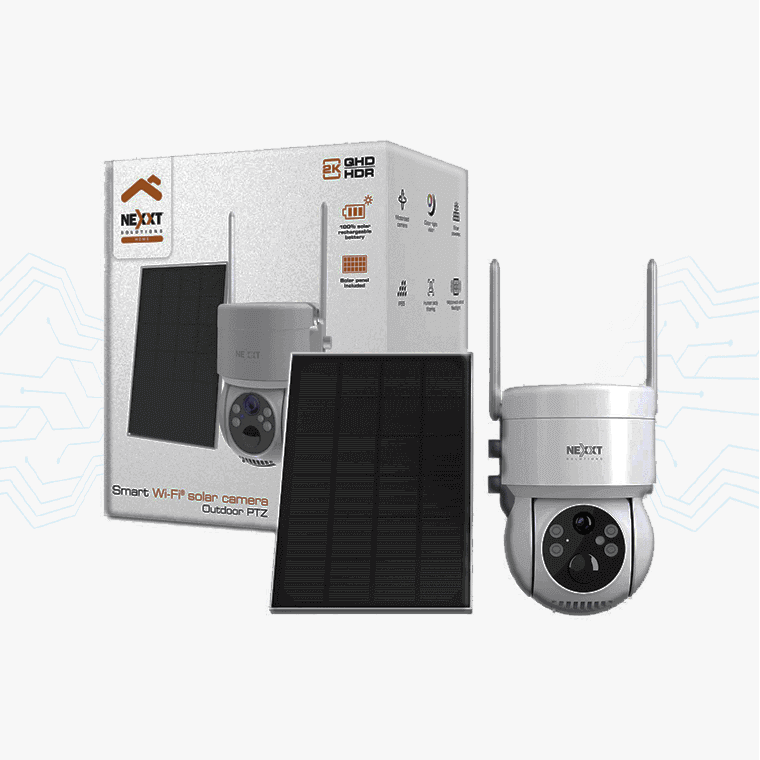 CAMARA WIFI NEXXT NHC-OP20S EXTERIOR PTZ 2K 3MP C/PANEL SOLAR