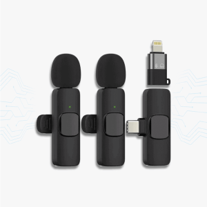 MICROFONO CORBATERO DOBLE INALAMBRICO IPHONE/ TIPO C/ USB
