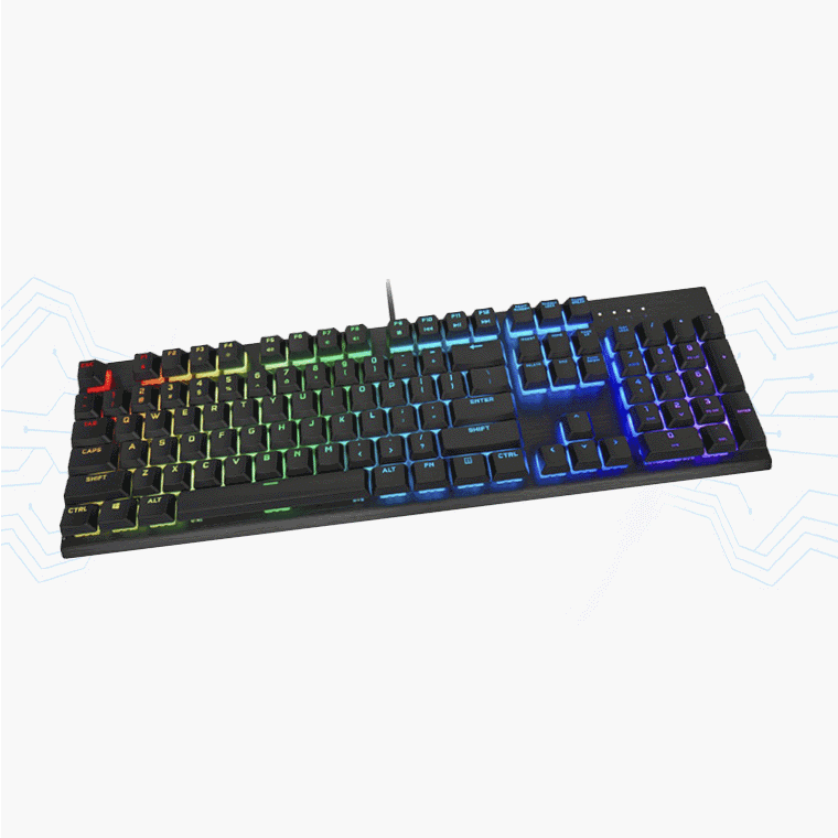 TECLADO EVIL PC MECANICO WIRED RGB KB-772EG