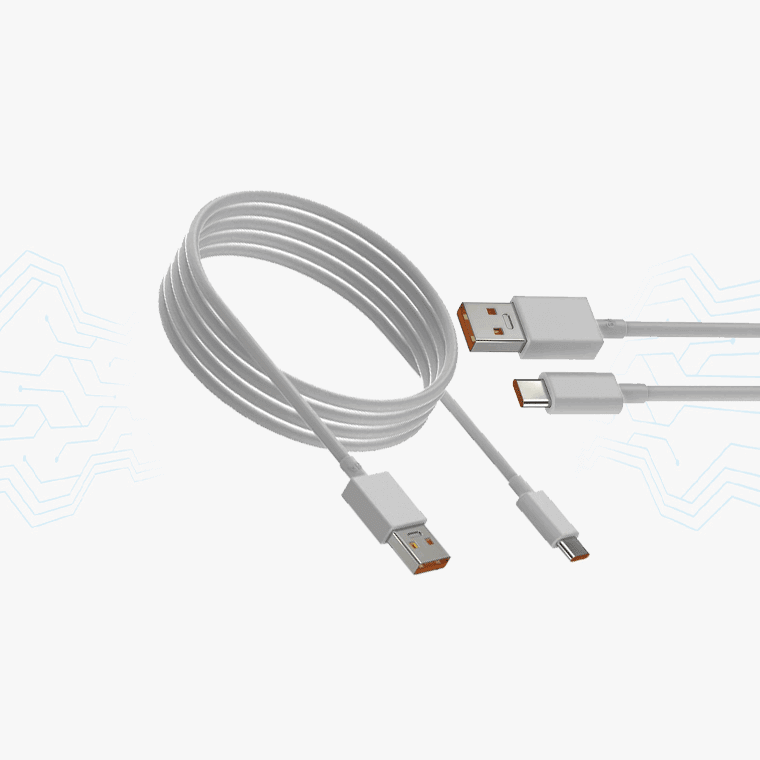 CABLE CELULAR TIPO-C 3 MTS TREQA CA-8083 BLANCO