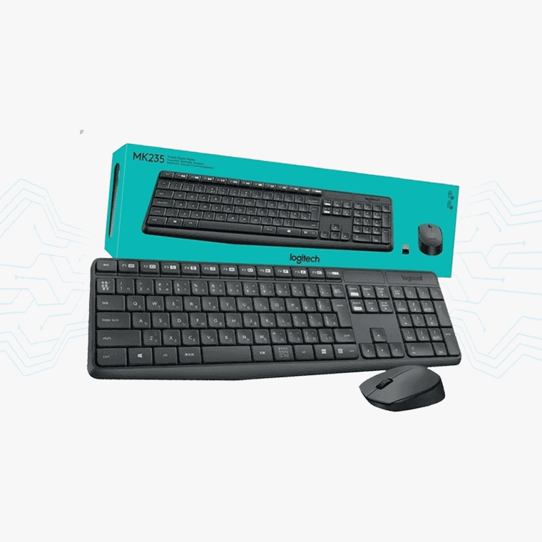 teclado y mouse logitech mk235