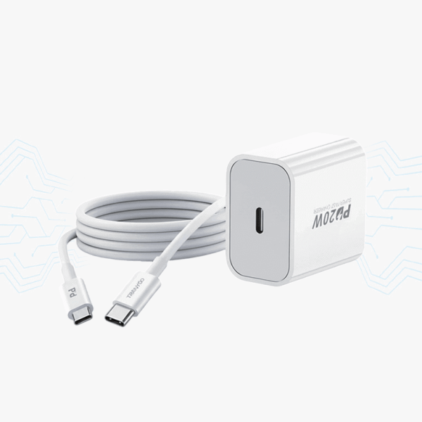 CARGADOR DE CELULAR TRANYOO TIPO C A C CARGA RAPIDA 20W - Masternet