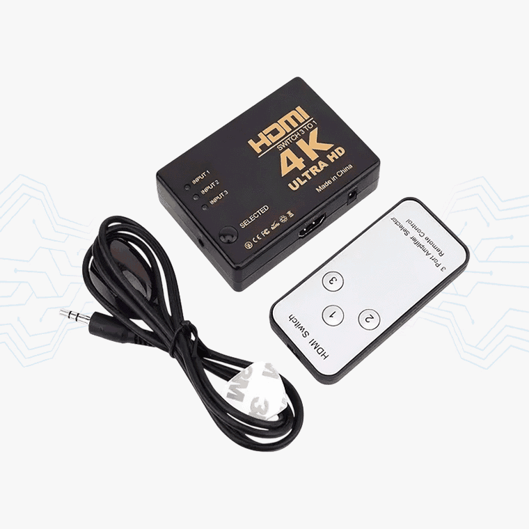 SWITCH HDMI HDTV FULL HD 4K 1.4B 1X3 PUERTOS