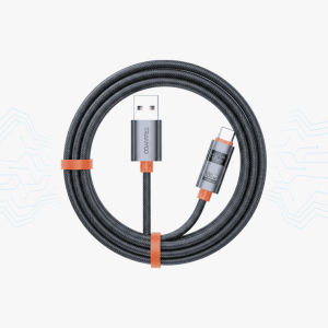 CABLE CARGA RAPIDA TRANYOO AC-6 ACORDONADO USB A TIPO C 1.2M 100W
