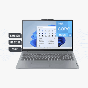 LAPTOP LENOVO IDEAPAD INTEL CORE I3 N305 /8 RAM/SSD 512GB/15.6 FHD