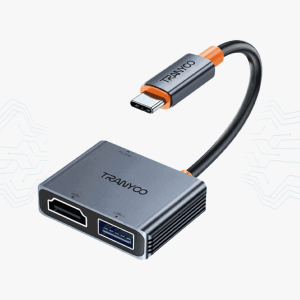 ADAPTADOR TIPO C A HDMI Y USB 20CM TRANYOO