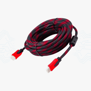 CABLE HDMI 10 METROS MALLA ROJA