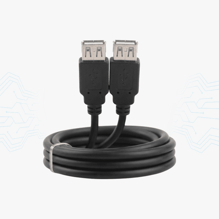 EXTENSION HEMBRA USB 2.0 1.8MTRS