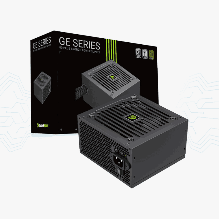 FUENTE DE PODER GE-550 WATTS GAMER GAMEMAX 80 PLUS BRONZE